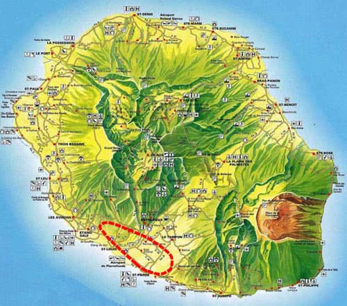 Carte indicative du trajet Vol Découverte au départ de Pierrefonds